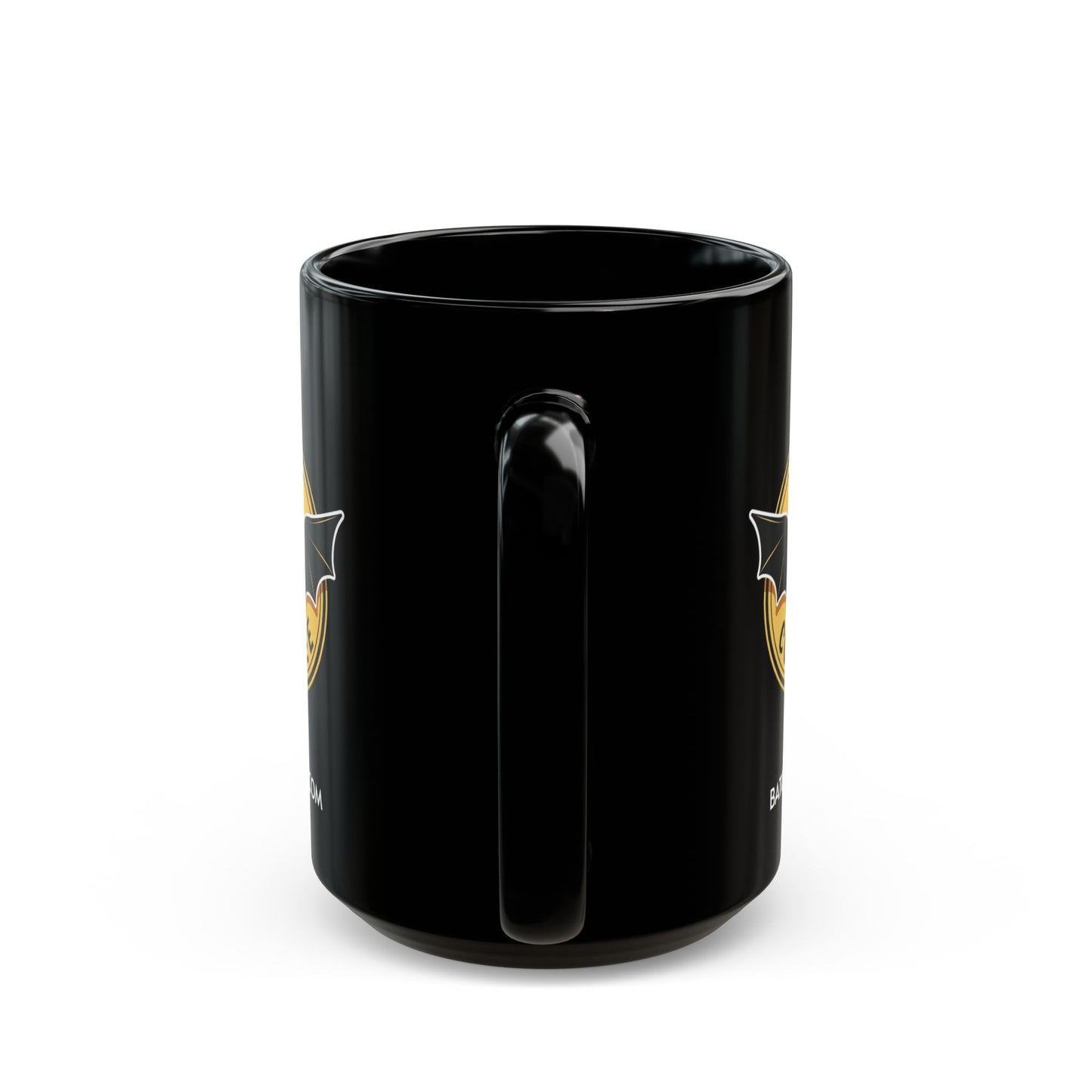 Bat Coffee Logo Mug black mug | Bat Coffee emblem ceramic mug