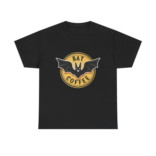 Bat Coffee Tee | Retro Logo